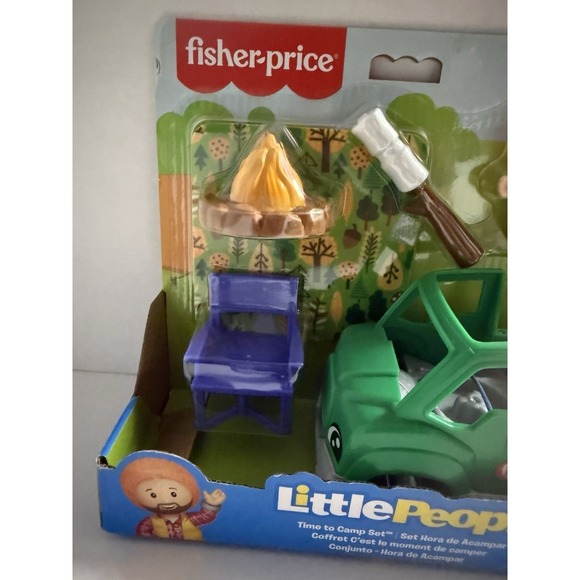 Fisher-Price Little People Toddler Toy Time to Camp 6-Piece Playset Ages 1-5 - Picture 3 of 7
